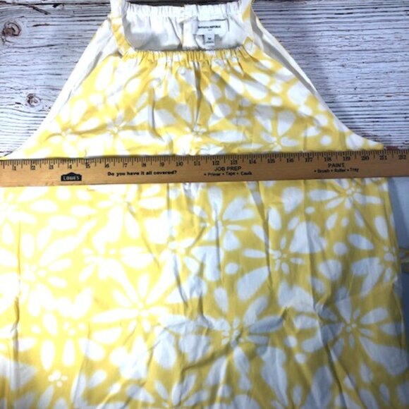 Banana Republic Women’s Sleeveless Dress MEDIUM yellow/wht Party Wedding Casual - Picture 9 of 14
